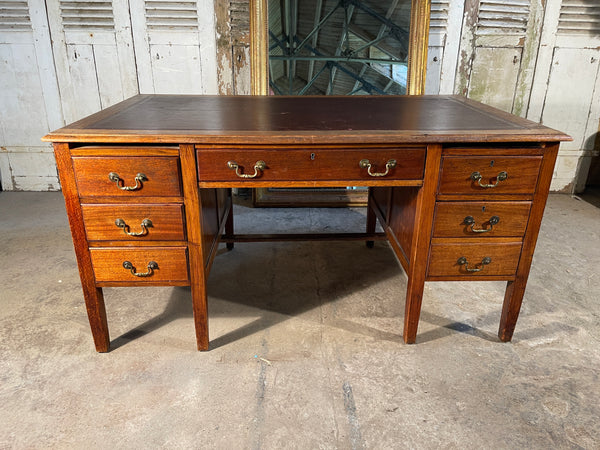 antique georgian mahogany leather desk