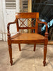 antique english regency cane library elbow chair circa 1840
