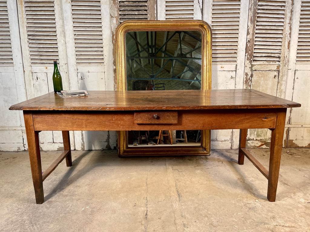 antique french oak kitchen refectory dining table circa 1840