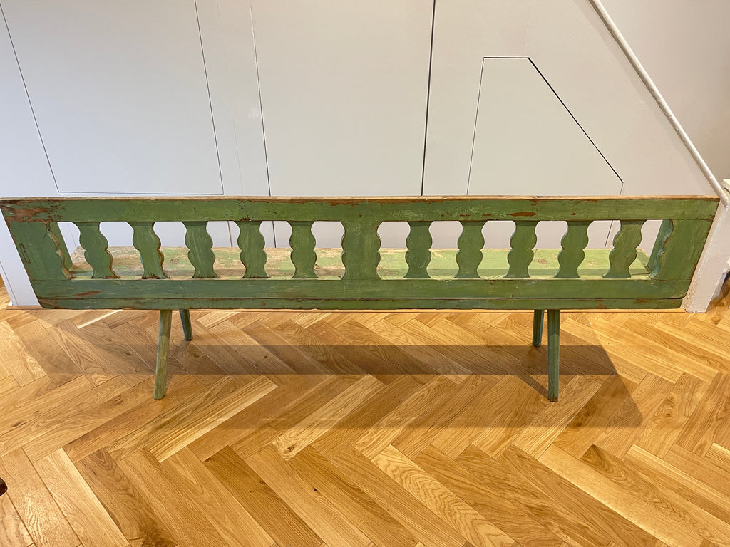 a rare early antique swedish bench seat