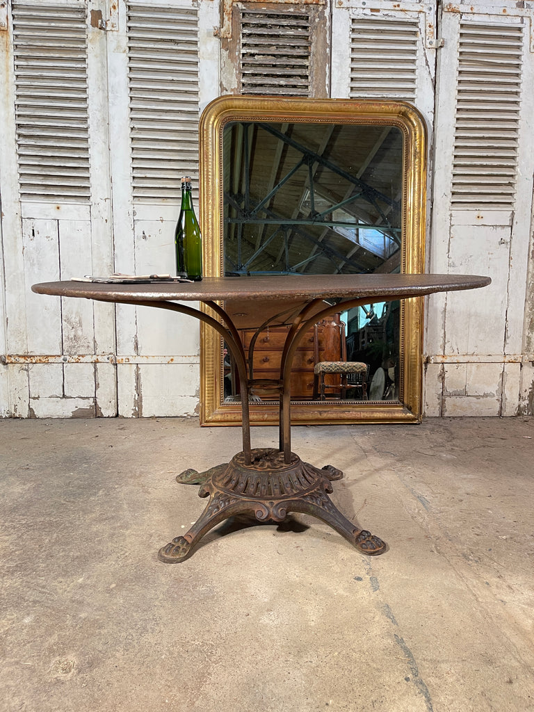 exceptional antique french cast iron garden dining table circa 1900