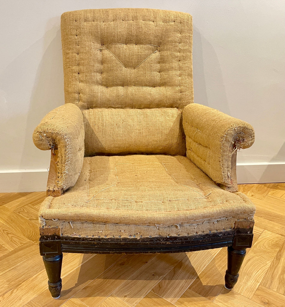 antique french napoleon iii armchair