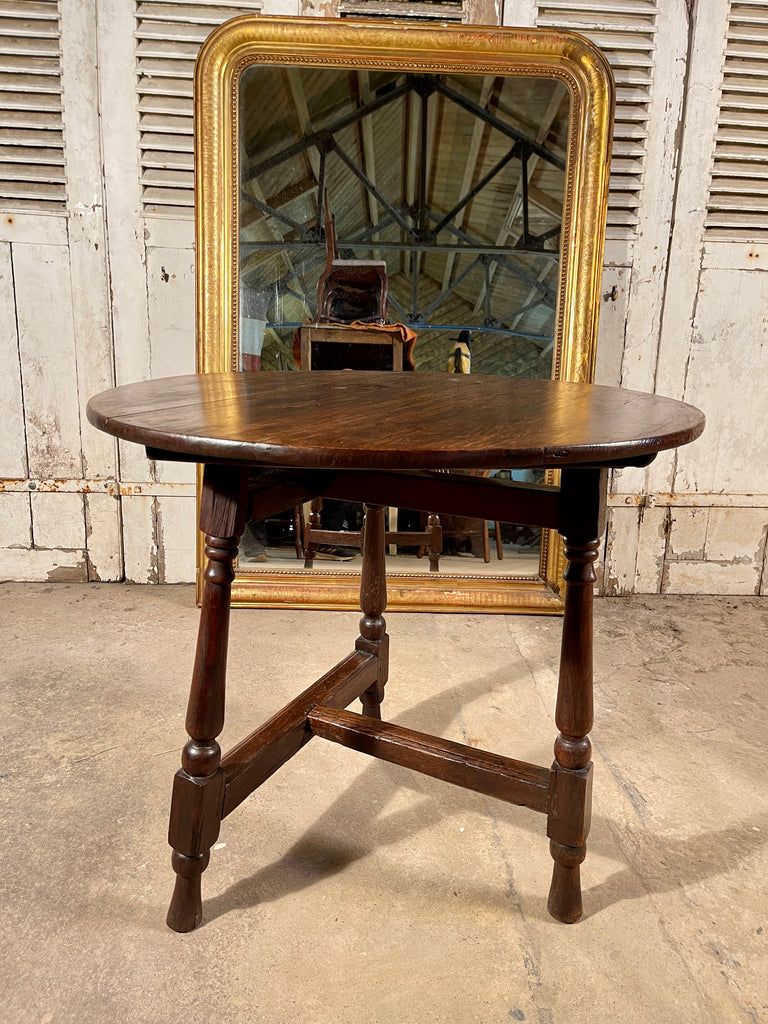 antique provincial welsh oak cricket table circa 1740