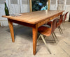 an exceptional french provincial farmhouse walnut refectory dining table