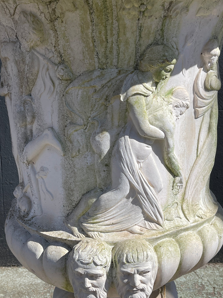 architectural antique marble garden urn planter
