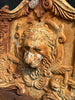antique architectural garden lions head fountain water feature