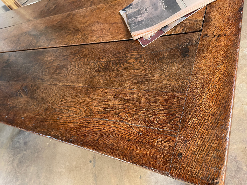 antique french oak kitchen refectory dining table circa 1840