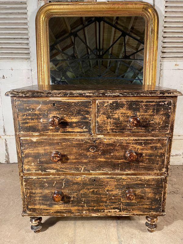 a beautiful antique original georgian  provincial chest of drawers circa 1830