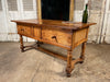 early antique french provincial château provincial elm preparation table kitchen island/console circa 1780