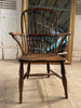antique early georgian elm stick back provincial  windsor fireside chair circa 1760