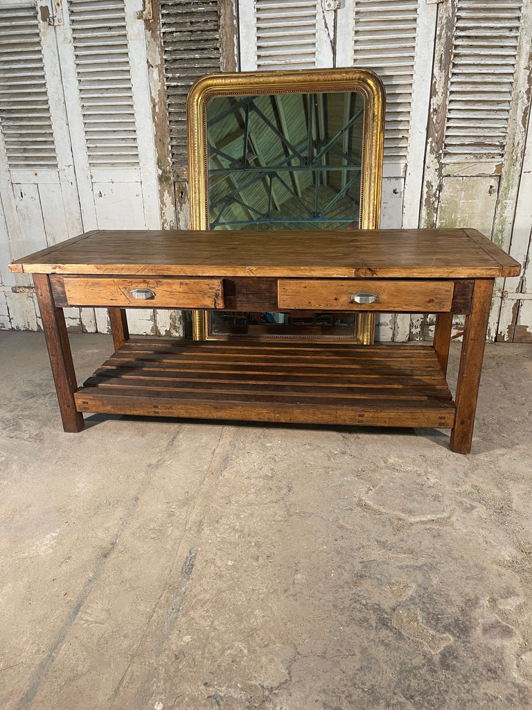 antique french drapers dining work table
