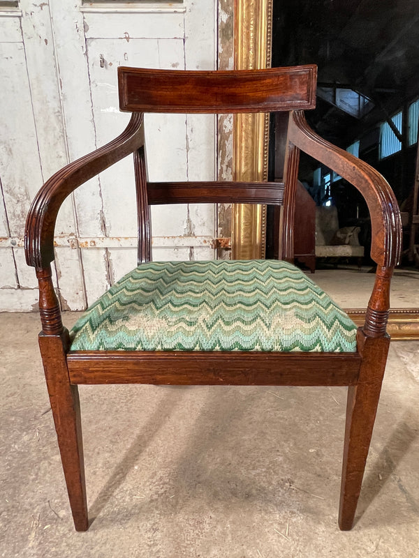 antique welsh regency cane library elbow chair circa 1830