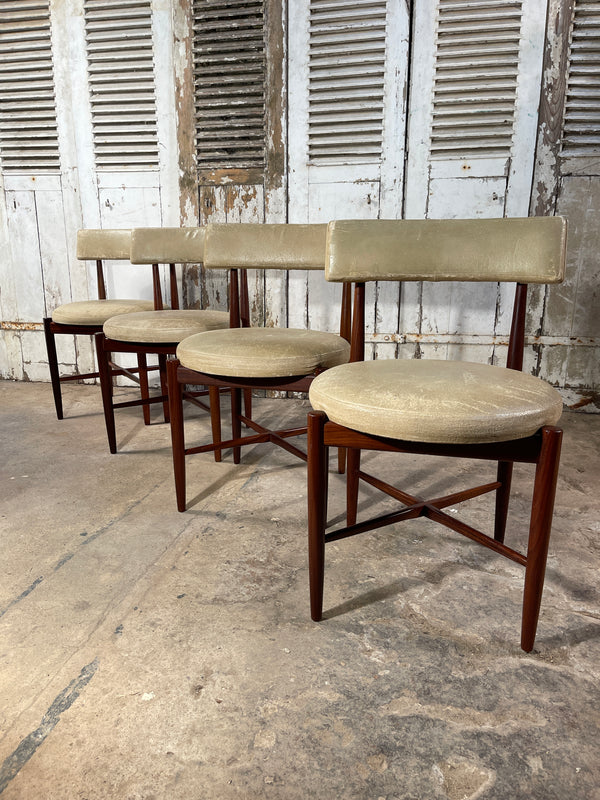 iconic mid century g plan  victor wilkins teak dining chairs circa 1950