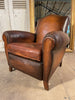 exceptional antique french leather club chair circa 1900