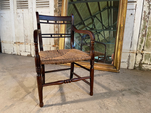 antique regency elm sussex chair