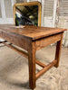 antique french provincial farmhouse elm refectory dining table seats ten