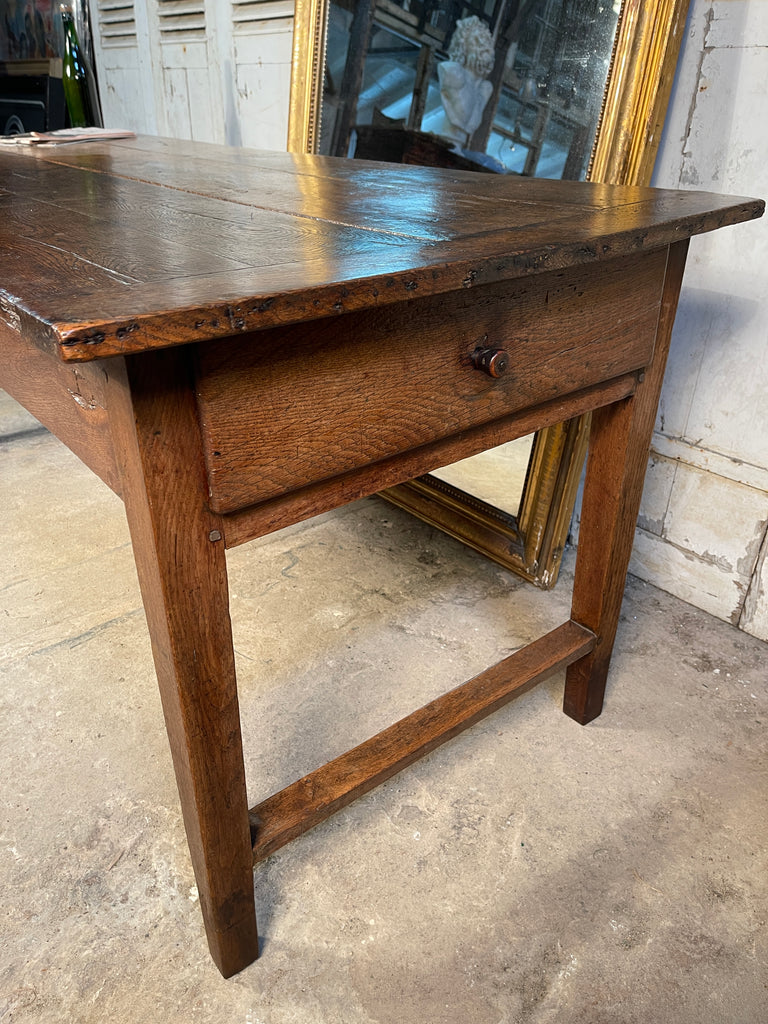 antique french oak kitchen refectory dining table circa 1840