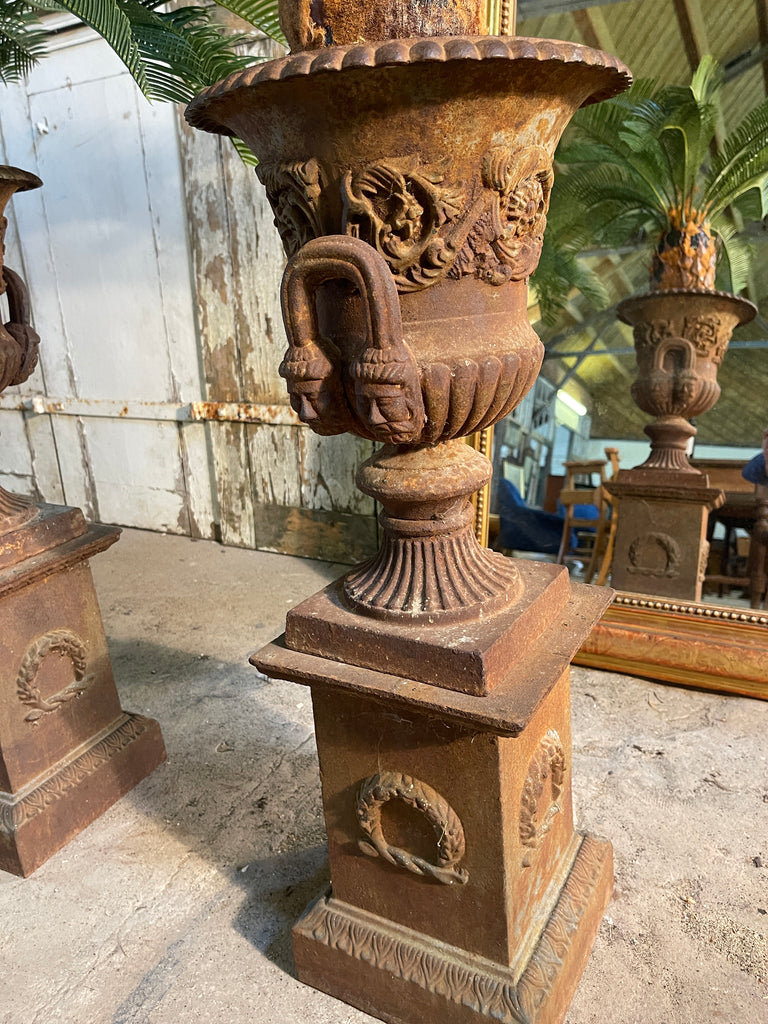 antique andrew handyside campagna garden urns