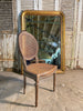 antique french cane bergere chair