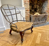 antique iron back walnut chair