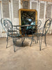 antique french fermob wrought iron garden table dining patio set circa 1900