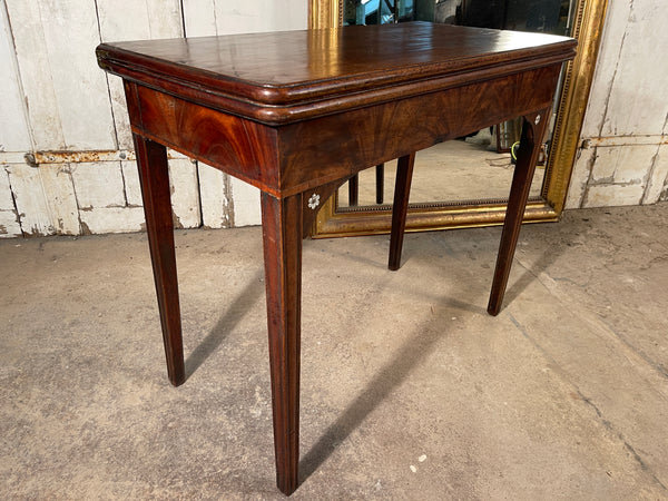 early antique georgian flame mahogany console extending tea table circa 1730