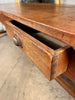 exceptional antique french provincial oak tavern table  circa 1890