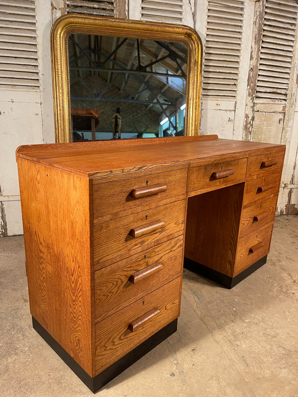 art deco heals oak desk circa 1935