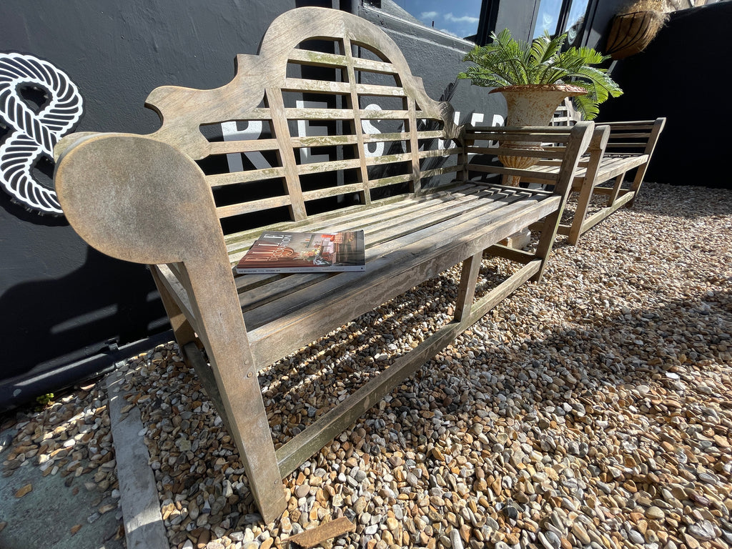 antique vintage lutyens teak garden seating benches