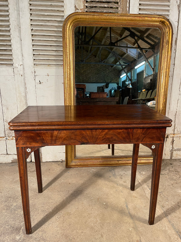 early antique georgian flame mahogany console extending tea table circa 1730