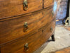 early georgian mahogany bow front chest of drawers