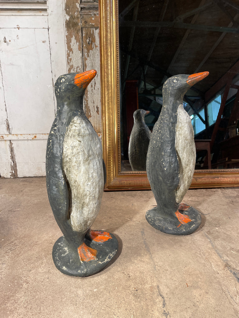 fabulous pair of antique french decorative penguins circa 1920