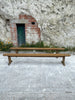 antique french elm bench kitchen hallway seating
