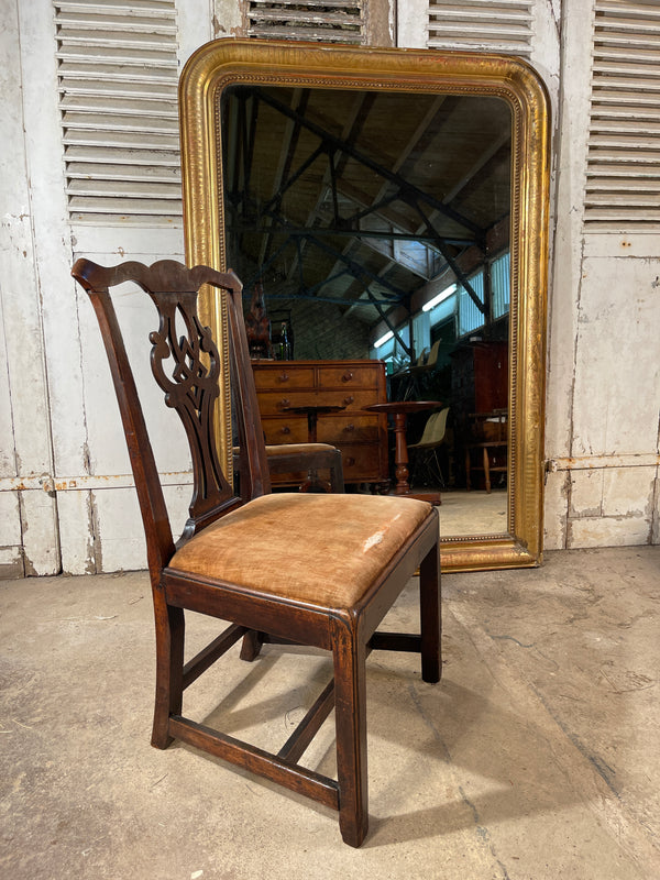 early antique georgian chippendale side chair circa 1750