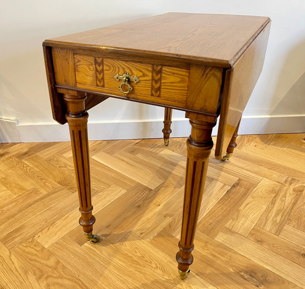 synonymous of howard & sons stunning golden ash aesthetic movement pembroke table