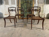 antique regency sabre rosewood cane chairs