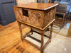 early 17th century carved oak bible box chest