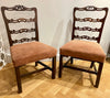 antique georgian mahogany show chairs