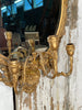beautiful antique girandole rococo gilt & gesso mirror circa 1770