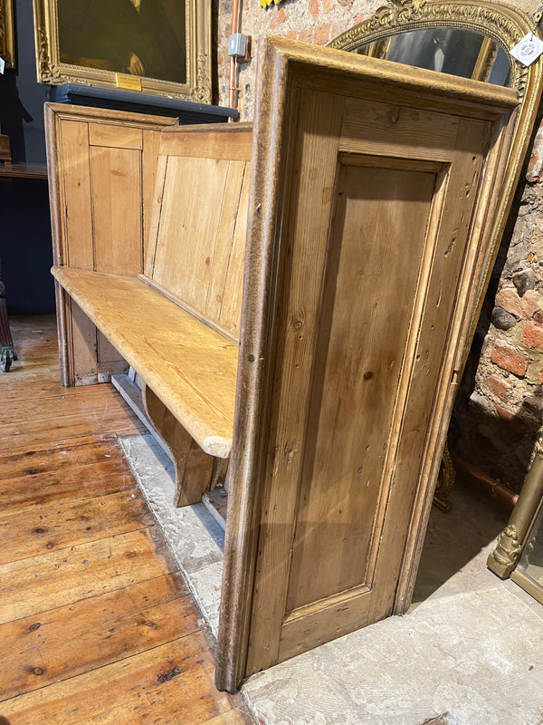 antique pine hallway pew bench seat