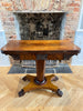 antique william iv flame mahogany table console card table