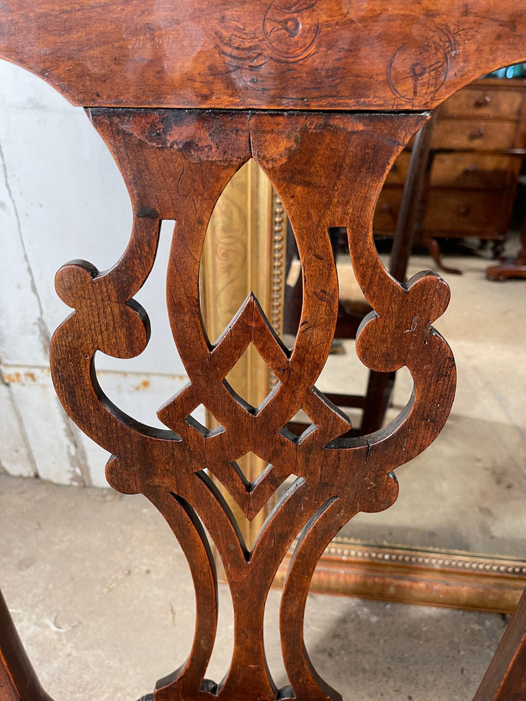early antique georgian chippendale side chair circa 1750