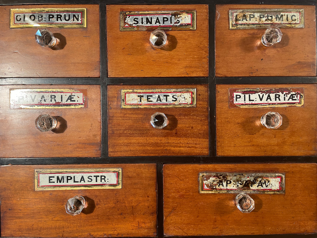 exceptional antique apothecary cabinet circa 1840