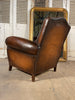 exceptional antique french leather club chair circa 1900