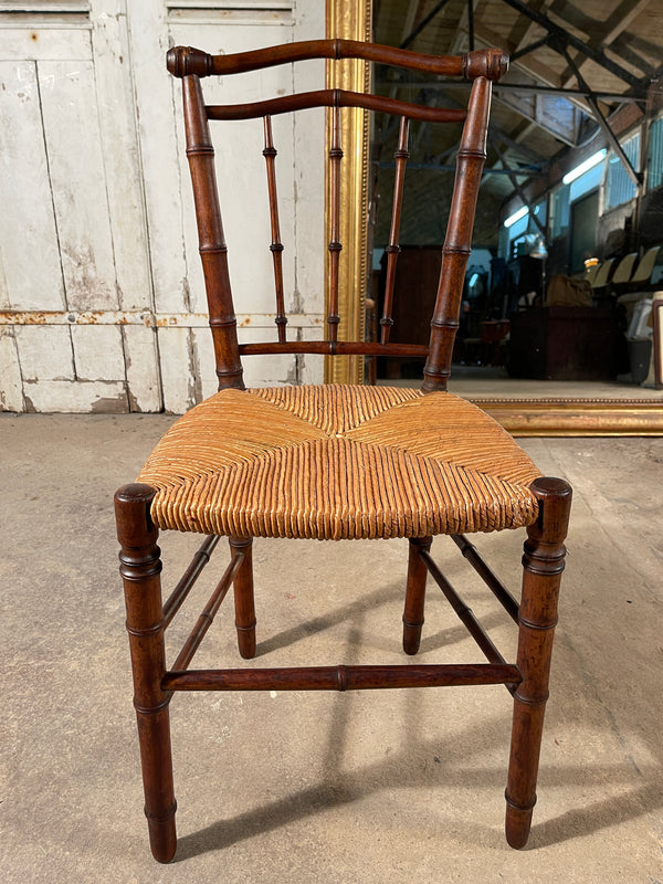 antique faux bamboo show chair circa 1860