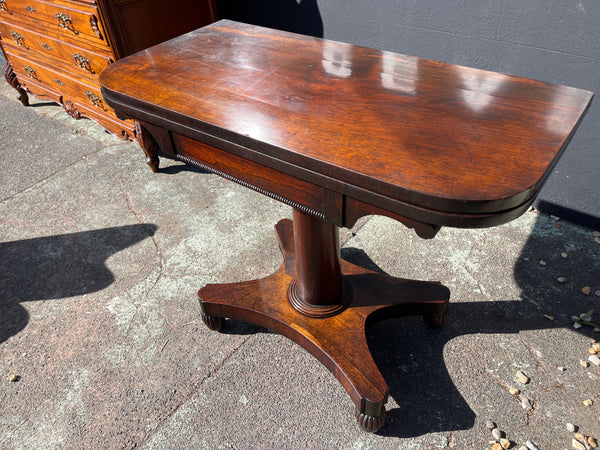 antique regency rosewood card console table