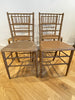 antique french napoleon iii faux bamboo opera chairs