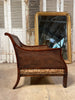 antique cane carved chippendale bergere armchair circa 1870