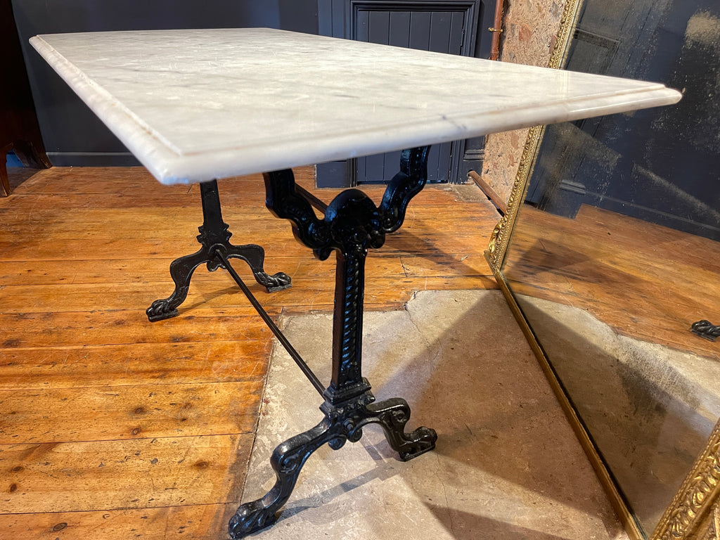 antique french marble bistro table