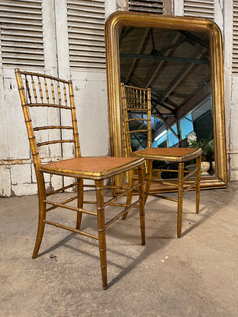 Beautiful Antique French Napoleon III Faux Bamboo Cane Opera